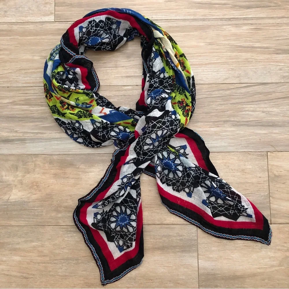 Oversized Asian Inspired Scarf